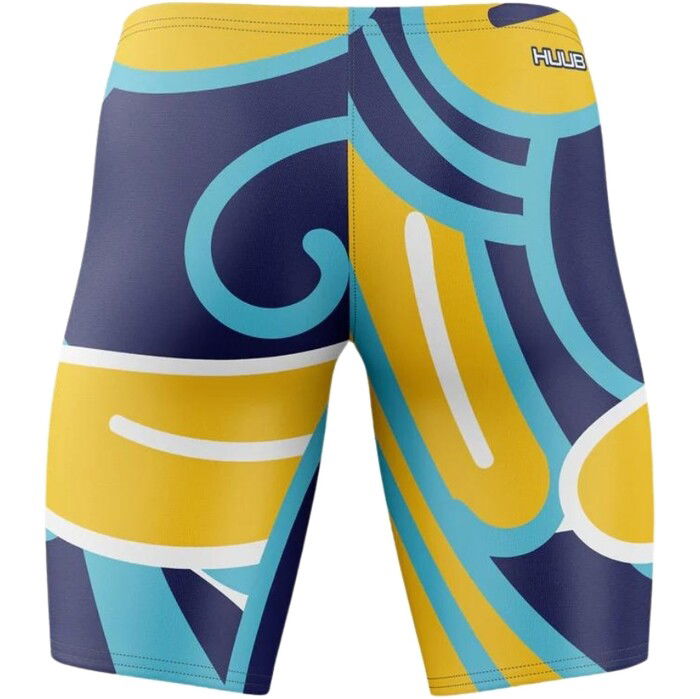 2024 Huub Mens Brownlee II Jonny Swim Jammers JAMMERJON24 - Navy / Yellow